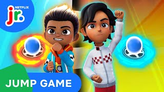 Jumping Game for Kids Hot Wheels Lets Race Jump BATTLE 🏎️🔥 Netflix Jr [upl. by Euqinomad942]