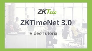 Video Tutorial ZKTimeNet 30 Registrar SDK 2019 [upl. by Leviralc479]