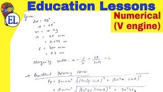 Numerical  Balancing of V engines  Dynamics of machinery DOM [upl. by Prager]