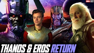 Thanos amp Eros Return in New MCU Project with Crazy Implications for Galactus amp Eternals in Phase 6 [upl. by Norrek]