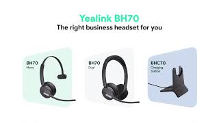 Yealink BH70 Unboxing Video [upl. by Alvera418]