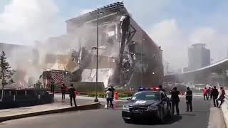 Shopping Mall ARTZ Pedregal Collapses in Mexico City July 12 2018 [upl. by Eronel]