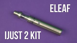 Распаковка Eleaf iJust 2 Kit Silver EIJ2KSL [upl. by Nylodnewg]