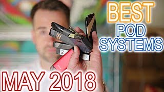 Top 6 Pod System Vapes AIO Vapes for MTL Vaping  May 2018 [upl. by Nnylaf]