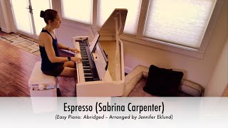 Espresso Sabrina Carpenter  Easy Piano Sheet Music [upl. by Seta]