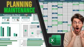 💡 Gestionnaire Planning Maintenance Industrielle Automatisé sur Excel 💡 [upl. by Dulce]