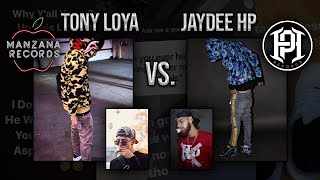 TONY LOYA and JAYDEE HP BEEF on INSTAGRAM diss tracks coming soon [upl. by Ahsinaw]