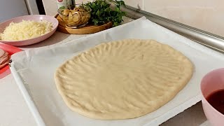 Napravite najmekše testo za picu bez mešenja rukama najlakši recept 🍕 [upl. by Amsirac806]