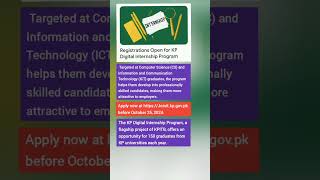 Registrations Open for KP Digital Internship Program [upl. by Ker]