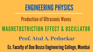 Magnetostriction Effect amp Oscillator Production of Ultrasonic Waves Engineering Physics [upl. by Laise]