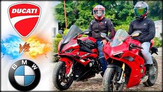 Ducati V4S Vs BMW S1000RR 2024 [upl. by Hewet]