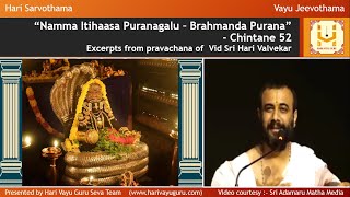 “Namma Itihaasa Puranagalu – Brahmanda Purana” – Chintane 52 [upl. by Avril726]