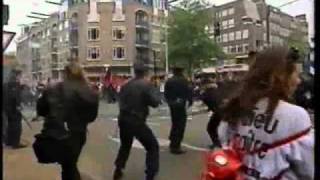 Politie geweld in Amsterdam part 1 politie hufters police bastards [upl. by Tomaso]