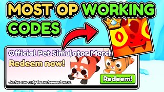 😱NEW UPDATE CODES IN PET SIMULATOR 99 UPDATE ROBLOX PET SIMULATOR 99 UPDATE CODES [upl. by Wilburt398]