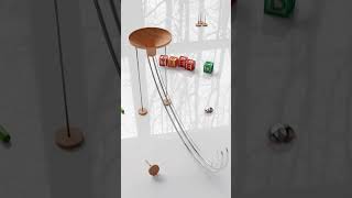 Perpetual motion machine animation shorts marblerun asmr [upl. by Irmine]