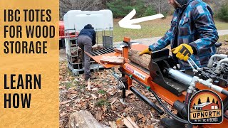 IBC Totes Make Great Firewood Storage  Heres How [upl. by Assyle]