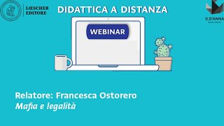 Webinar per la didattica a distanza  Mafia e legalità [upl. by Haynor836]