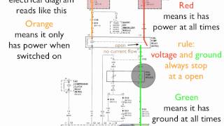 How to read an electrical diagram Lesson 1 [upl. by Wyatt686]