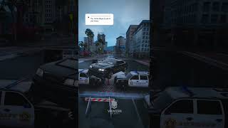 Mastering the Impossible Stunt Jump Over Police Roadblock GTA5 youtube ytshorts [upl. by Ytsud]