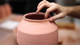 Cleaning up the Surface of a Glazed Pottery Vase Shorts [upl. by Rimidalb679]