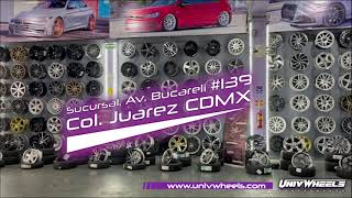 Sucursales UnivWheels conoce la variedad de rines deportivos llantas y accesorios para tu auto [upl. by Buine]