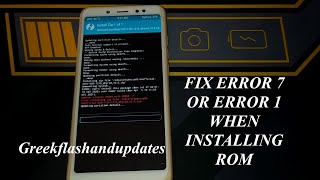 FIX ERROR 7 OR ERROR 1 TWRP WHEN INSTALLING ROM [upl. by Timi512]