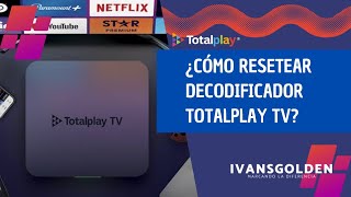 COMO REESTABLECER DECODIFICADOR TOTALPLAY TV ESTÁNDAR [upl. by Nnyleitak716]