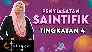 eTuisyen TINGKATAN 4 SAINS  Bab 1  Penyiasatan Saintifik PART 1 [upl. by Kirre576]