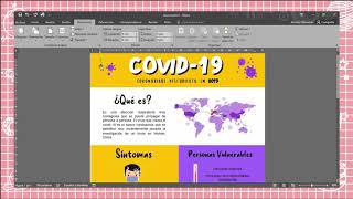 INFOGRAFÍA CORONAVIRUS  INFOGRAFÍA EN WORD  APUNTES BONITOS EN WORD [upl. by Latnahc]