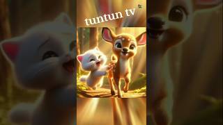 🐭affinity to a stranger🐰shortvideos facts funny cartoon motivation moralstoriescat deer cub [upl. by Bowlds259]