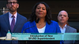 Introduction of New SFUSD Superintendent [upl. by Novyar]