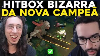 HITBOX BIZARRA DA NOVA CAMPEÃ AMBESSA MULTA DE 1MILHÃO DO CEOS  RENECRODILO LEAGUE OF LEGENDS [upl. by Weinman]