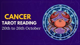 Cancer ♋ 🦀 Weekly 📆Tarot 🔮 for 20th to 26th October ✨in Hindi [upl. by Nillok642]