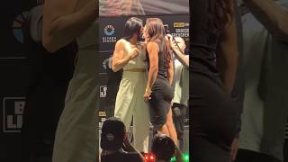 👀 IRENE ALDANA VS NORMA DUMONT INTENSE FACE OFF NOCHE UFC [upl. by Pihc]