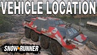 Snowrunner Vehicle Locations How to unlock TUZ 420 location [upl. by Ritter]