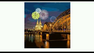 2025 Happy new year clock countdown fireworks Comic Funny video Gifs and Wallpapers [upl. by Woody]