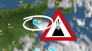 Mount Etna eruption on the WeatherRadar 🌋 [upl. by Aeniah]