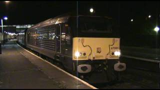 DB Schenker Class 67 no670005 Queens Messenger departs Llandudno Junction [upl. by Ashlie]