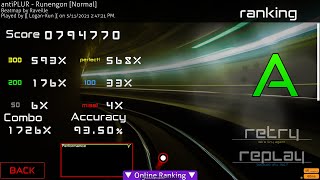 237✰  4K Normal  OsuMania  Runengon [upl. by Hearsh]