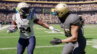 College Football 25 Gameplay  Army vs Navy  Full Game PS5 [upl. by Kinemod]