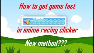 how to get gems in anime racing clicker  Anime Race Clicker [upl. by Ailemor478]