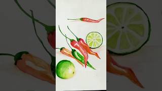 How to use watercolor techniqueswatercolor art arttutorial watercolortutorial stilllife draw [upl. by Evadne]