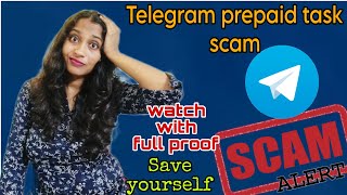 Telegram Scam alert  Prepaid task scam  Beware of telegram scammers  Miss Mom [upl. by Hurlbut]