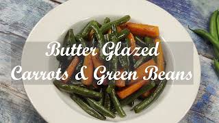 how to cook butter glazed carrots amp green beans french beans  healthy easy amp delicious recipe [upl. by Nayra]