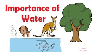 Importance of water on earth  Water conservation  save water  Simply Elearn kids [upl. by Glaser979]