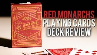 Deck Review  Red Monarchs Premium Playing Cards [upl. by Tedder]