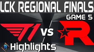 T1 vs KT Highlights Game 5  LCK Regional Finals  T1 vs KT Rolster by Onivia [upl. by Potter]