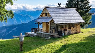 I Moved into an Off Grid Wilderness Mountain Hut  Living in the Alps [upl. by Nelav]