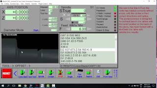 Mach3 Turn post processor for MasterCAM [upl. by Aholah]