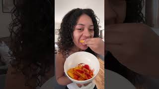 ASMR MANGO MADURO tajin chamoy limon y Sal asmrshorts mouthsounds asmr [upl. by Kasey880]